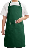 Syntus Adjustable Bib Apron with 2 Pockets Cooking Kitchen Aprons for Women Men Chef