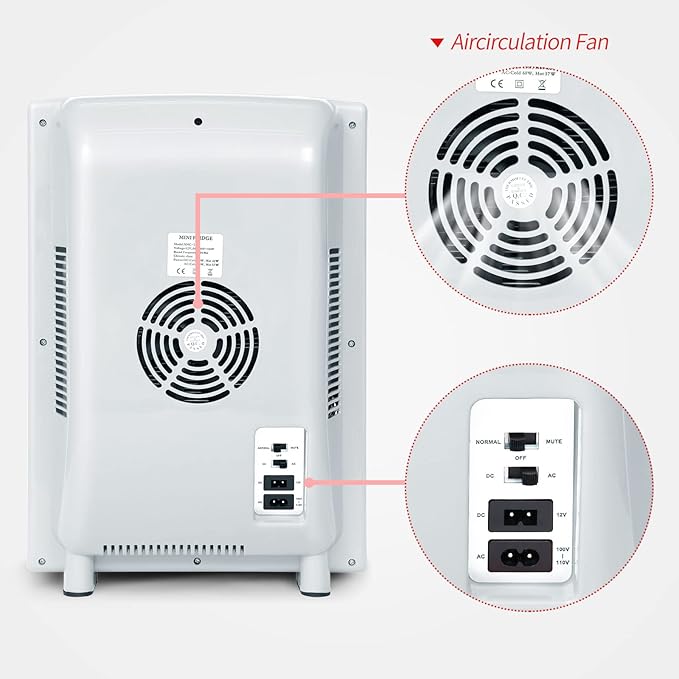RYFT Incubators for Hatching Eggs, 25L Portable Reptile Scientific Lab Incubator with 5°C-60°C, 12V/110V Heating and Cooling for Small Reptiles (White)