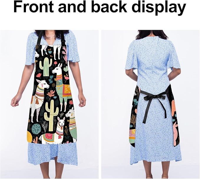 Apron Adjustable Waterproof with Two Deep Pockets Wowen men for Summer BBQ Pool Parties & Resorts