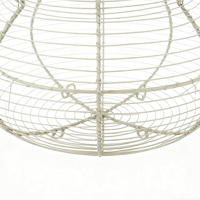 Wire Egg Gathering Basket - Farmhouse Metal Storage Holder, Vintage Chicken Coop Carrier with Wooden Handle Grip | Fresh Eggs Gatheringg Baskett for Kitchen Pantry Decor