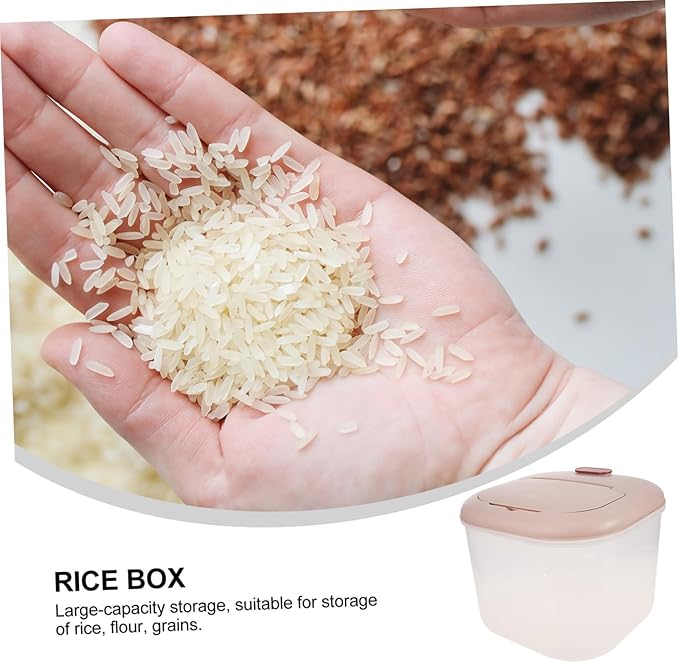 Luxshiny 10kg Sealed Storage Bin for Rice and Grains Airtight Food Containers Lids Pantry Organizing