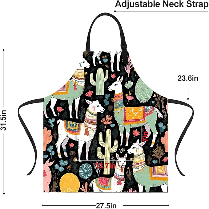 Apron Adjustable Waterproof with Two Deep Pockets Wowen men for Summer BBQ Pool Parties & Resorts
