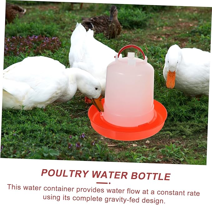 ibasenice Automatic Unloader Chicken Feeder No Waste Feeding Container for Brooder Chickens