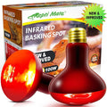 2 Pack Infrared Heat Lamp Bulbs, 100W Reptile Heat Emitter Infrared Basking Spot Light, Red Heat Lamp for Chickens Coop Reptile Pets Brooder Use
