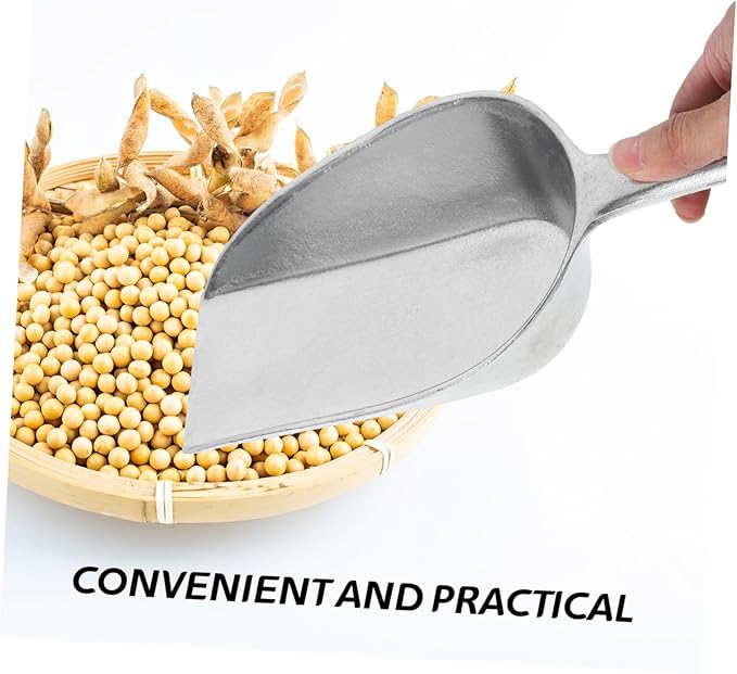 Food Scoops Metal Feeding Scoop for Grain Shovel Strong and Aluminum Design