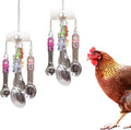 2 Packs Chicken Enrichment Toys with Colorful Decor and Shining Bells, Chicken Toys for Coop Accessories, Play Stuff for Chickens to Peck, Poultry Coop Accessories for Chckens, Hens, Ducks, Geese