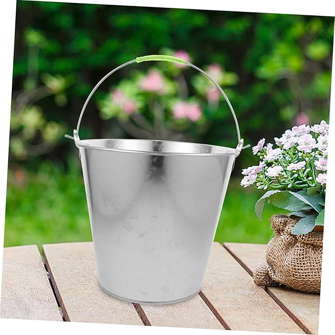 Large Capacity Metal Water Bucket for Home Use Portable Water Storage Container for Cleaning Farms and More Versatile Utility Bucket