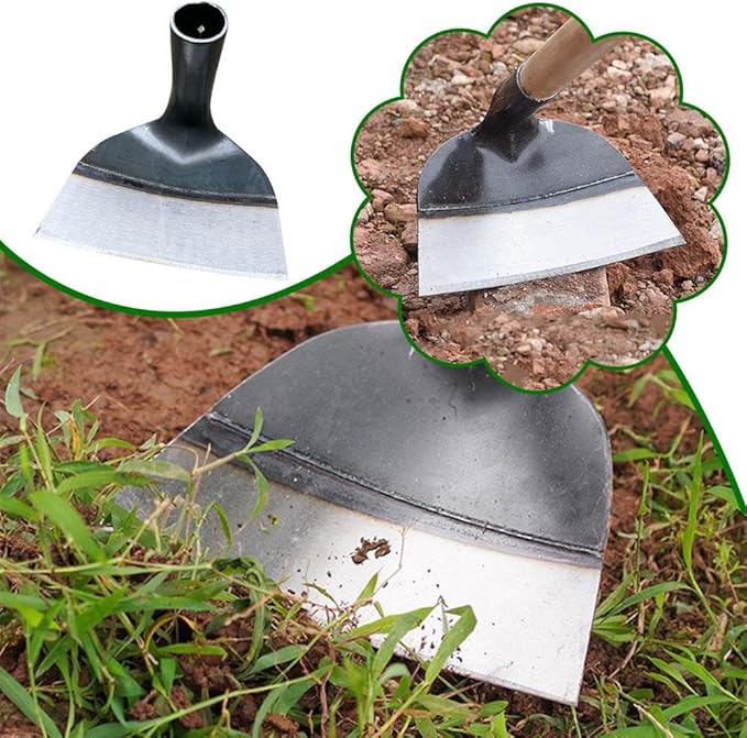 Heavy-Duty Steel Farm Gardening Weeding Hoe Head - New Replacement Handheld Grub Hoe Garden, Garden Hoe for Weeding, Hoe Garden Tool for Garden, Farm and Backyard
