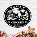Chicken Coop Metal Sign Funny Farmers Chicken Cluck Find Out Tin Sign for Home Farm Chicken Coop Farmhouse Kitchen Garden Decor (Design 2)