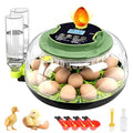 18 Egg Incubators for Hatching Eggs, Egg Incubator with Temperature Control, Humidity Display, Auto Egg Turner, Egg Candler, 2 Size Egg Trays, Digital Incubator for Chicken, Duck, Quail Eggs