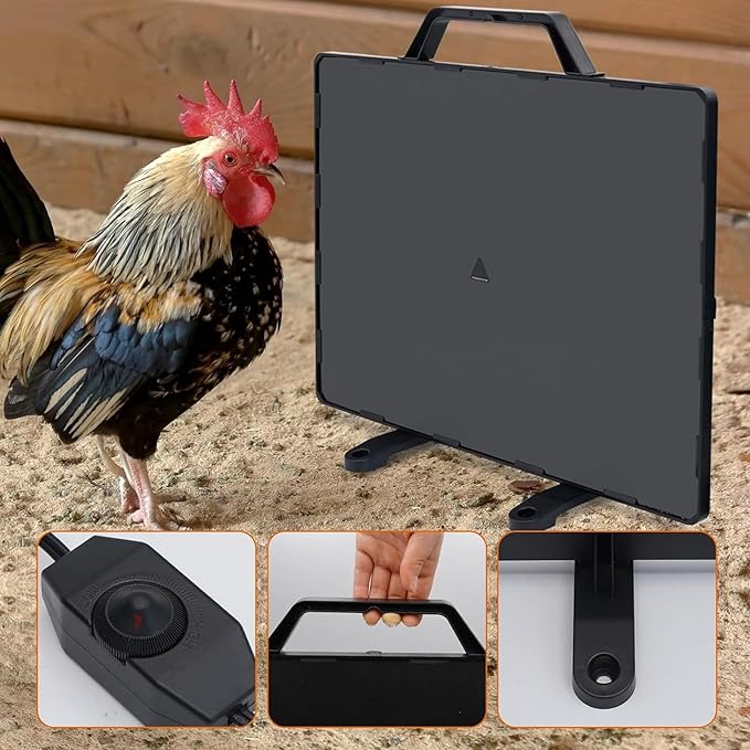 PINNKL Chicken Coop Heater, 140W Waterproof Safe Chicken Heater for Coop, Adjustable Temperature & Hangable, for Keeping Chickens Dogs Cats and Other Pets Warm