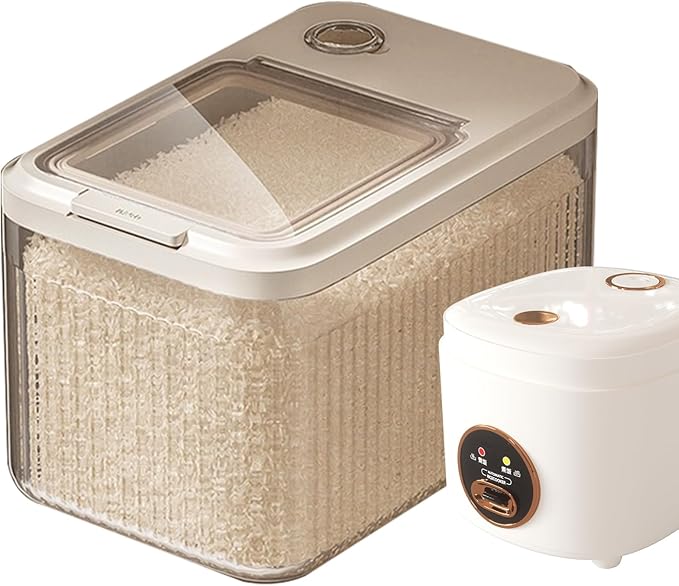 Dog Food Storage Container - Airtight Sealed Bin For Freshness Protection, Resistance With Locking Lid Moisture Control, Treat Dispenser For Dry Kibble Flour Grain Use Barn Garage 18 Inch