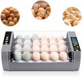 Gpeng Egg Incubator, 24 Eggs Incubator with Digital Display, Auto Egg-Turning, Auto Temperature Control, for Hatching Chicken Goose Pigeon Quail Duck