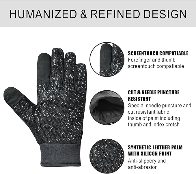 Needle Puncture & Thorn Proof Gloves, Level 3 Needlestick Resistant Work gloves for Garden & Animal Handling