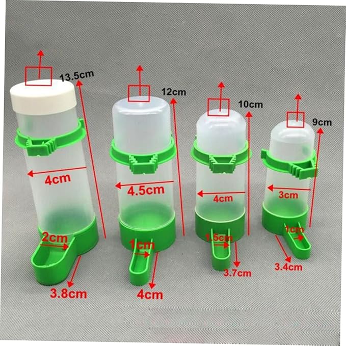 BESPORTBLE 5pcs Automatic Bird Feeding Machine Bird Feeder No Waste for Windows Chickens Poultry Random Style