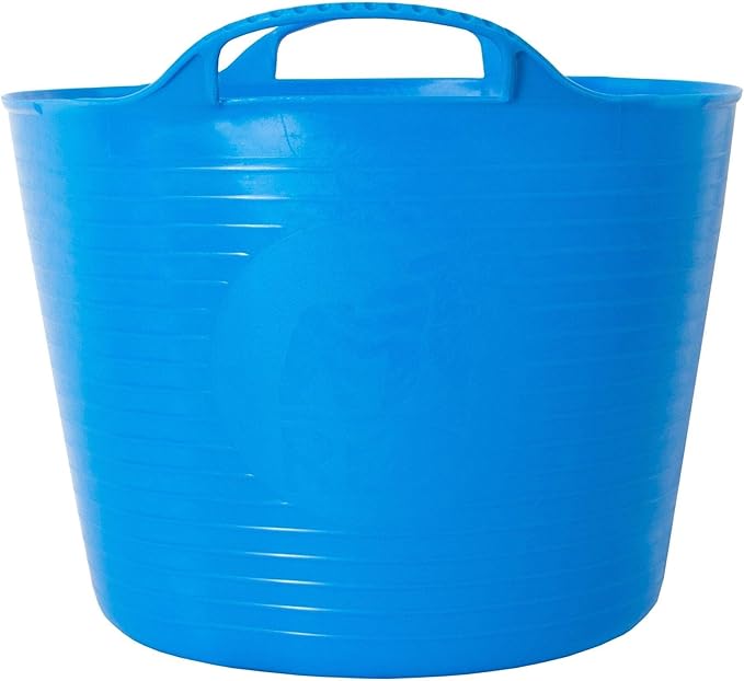 Red Gorilla Small Flexible Plastic Tub, Toy Storage, Laundry, Gardening & More, 14 Liter/3.7 Gallons, Blue