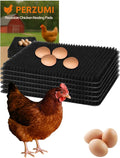 6-Pack Washable Chicken Nesting Pads for Chicken Coop, 13x11in Reusable Nest Box Liners, Trim-to-Fit Open-Grid Bedding for Cleaner Eggs, Heavy-Duty Poultry Supplies (Black)