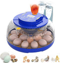 18 Egg Incubator with Automatic Egg Turning and Humidity Control, Incubators for Hatching Eggs, Chicken, Ducks, Goose, Pigeon, Quail, Parrot Incubator for Farm, Lab, Home