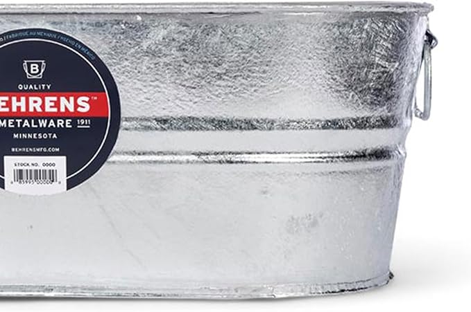 Behrens 0-OV 5-1/2-Gallon Oval Steel Tub
