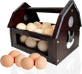Egg Basket,Wooden Egg Basket for Gathering Fresh Eggs,Farmhouse Chicken Egg Collecting Basket for Countertop