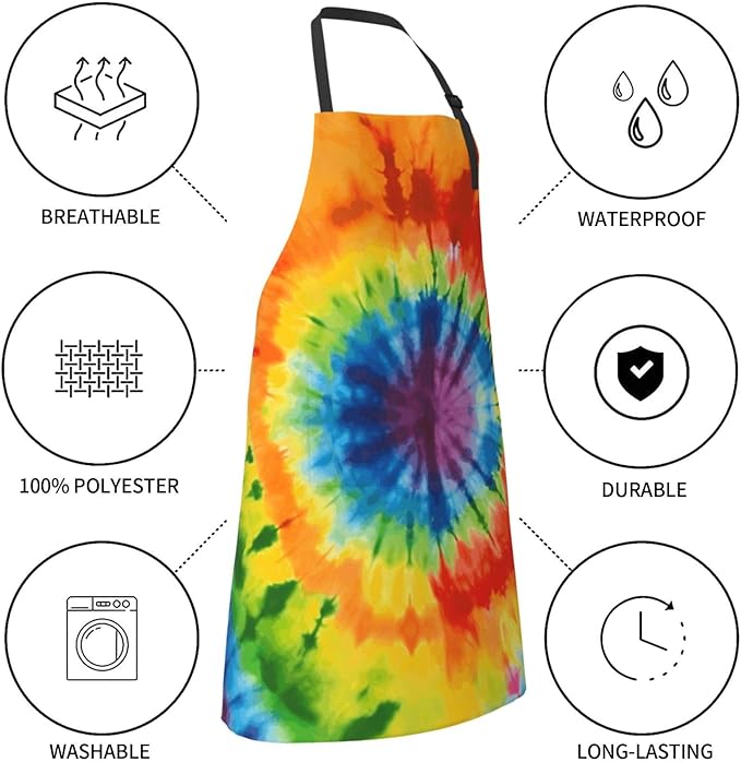 Aprons for Women with Pockets Waterproof Apron Adjustable Bib Turquoise Blue Gold Marble Apron Chef Apron
