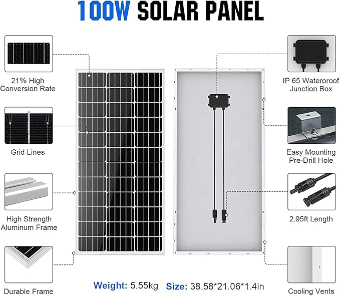 ECO-WORTHY Solar Water Well Pump Kit with 50Ah Lithium Battery, 12V Solar Water Pump + 200W Solar Panel Kit + 50Ah Lithium Battery for Well, Irrigation, Filling Water Tank