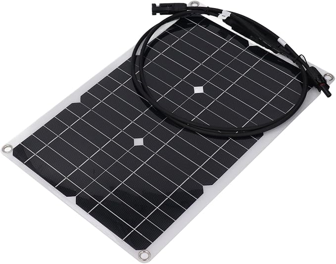 Flexible Solar Panel, 20W Portable Solar Panel with Overload Guard Function, Monocrystalline Silicon Solar Charger for Automatic Door Camping RV Off Grid