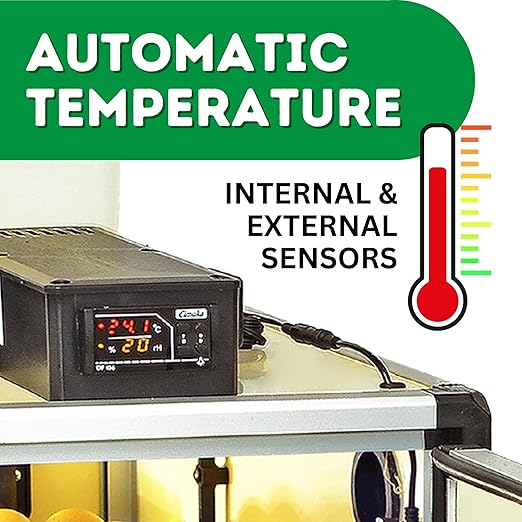 Incubators for Hatching Eggs – 180 Egg Incubator Setter & Hatcher with Automatic Turner & Digital Humidity Control Cabinet, Large Chicken Incubator & Quail Egg Incubator by Hatching Time