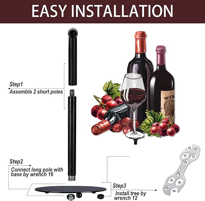 Wine Paper Towel Holder, Wine Decor for Countertop Cute Farmhouse Home Table, Housewarming Birthday Gifts