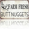 Vintage Metal Signs Chicken Coop Signs for Farm Yard Decor, Tin Sign for Home Farm Chicken Coop Farmhouse Kitchen Garden Decor 8 X 12 Inch