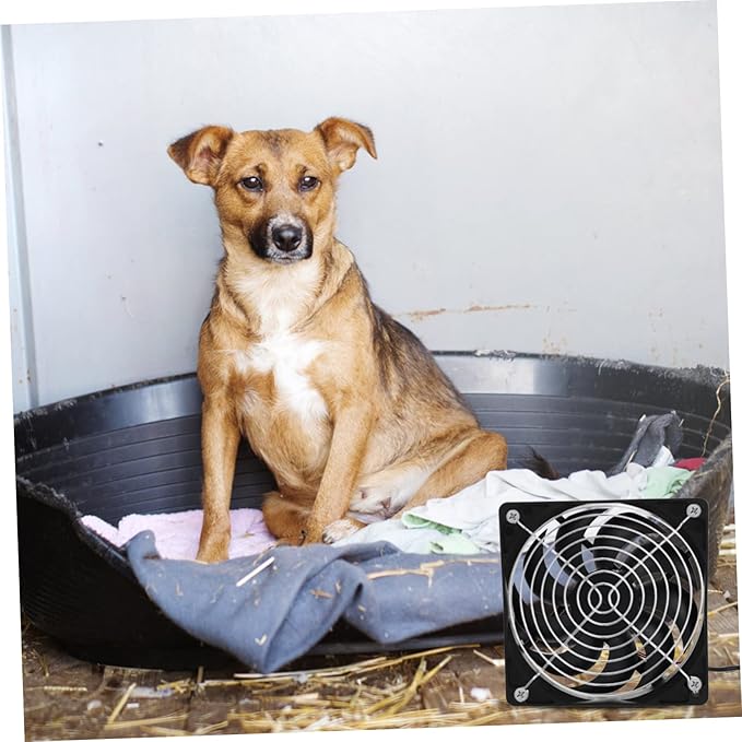 Toyvian 1set Solar Powered Chicken Coop Fan Exhaust Fan for Dog Houses Greenhouses and Rvs Easy Installation High Efficiency Air Circulation