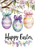 Easter Tin Sign Egg Decor Country Decorations for Home, Office Garage Kitchen Living Room Easter Wall Art 12X16Inch