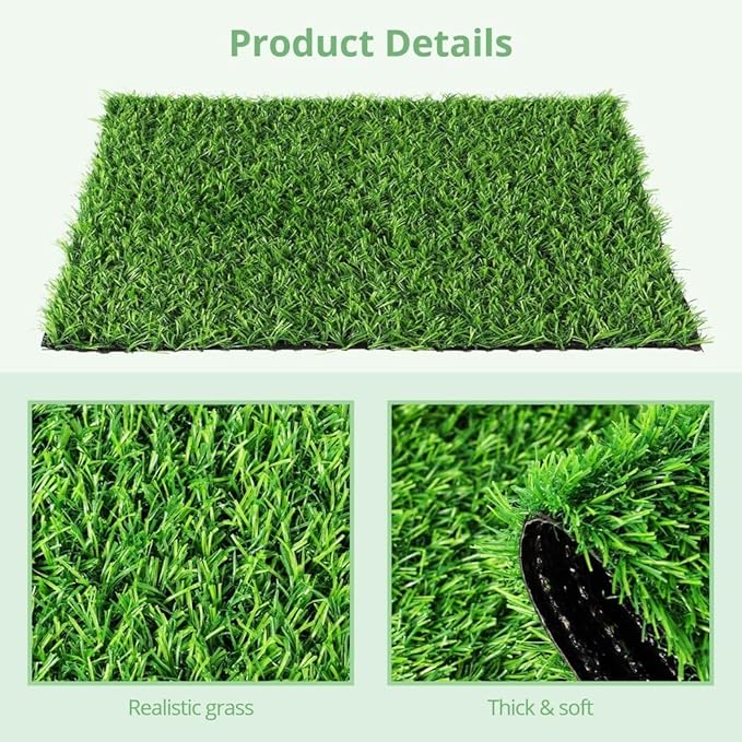 Homaisson 12Pack Chicken Nesting Pads, 12”x12” Nesting Box Pads Artificial Grass Washable Chicken Coop Bedding Laying Rug Fake Turf Mats Grass Carpet Garden Lawn for Hen Small Pets