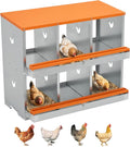 6 Compartment Chicken Nesting Box, Nesting Boxes for Chickens, Chicken Laying Boxes to Protect Eggs, Easy to Clean