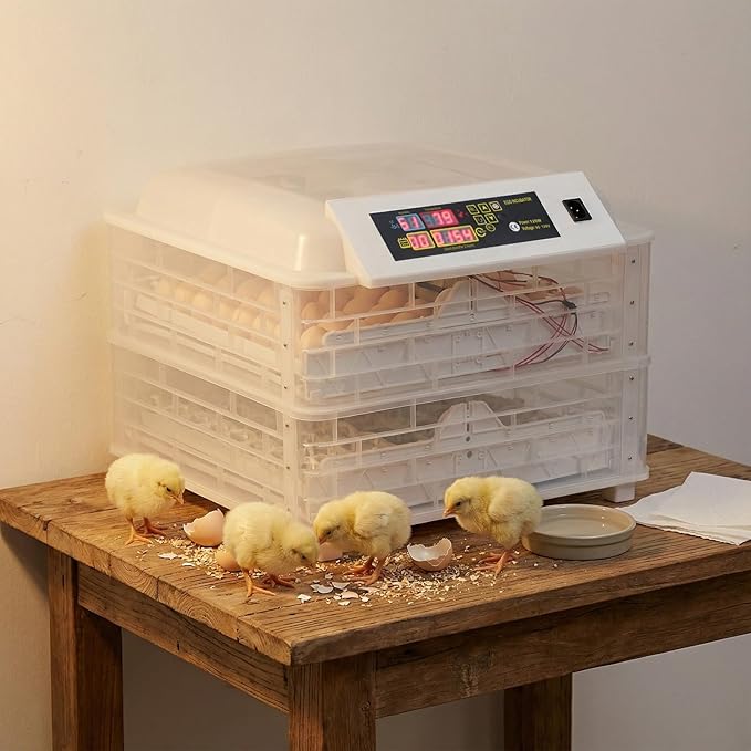 96-Egg Incubator with Automatic Turning & Humidity Control, Digital Display for Chicken Duck Quail Eggs