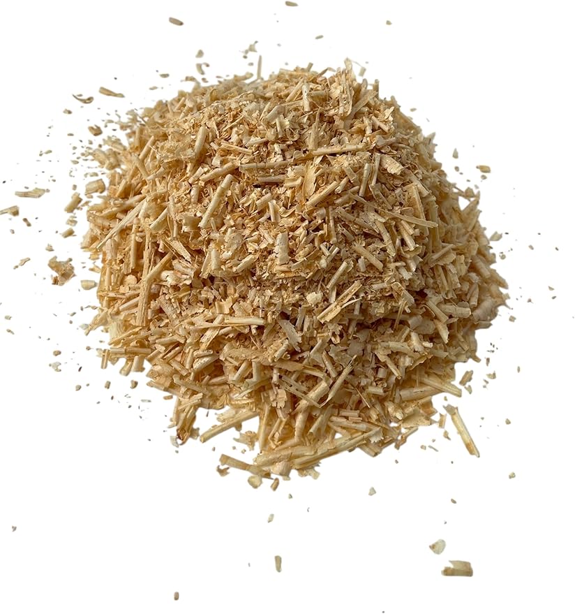 Natural Pine Wood Shavings for Animal Bedding – 100% Untreated KD Pine, DIY Bedding for Chickens, Poultry & Small Pets, 1 lb