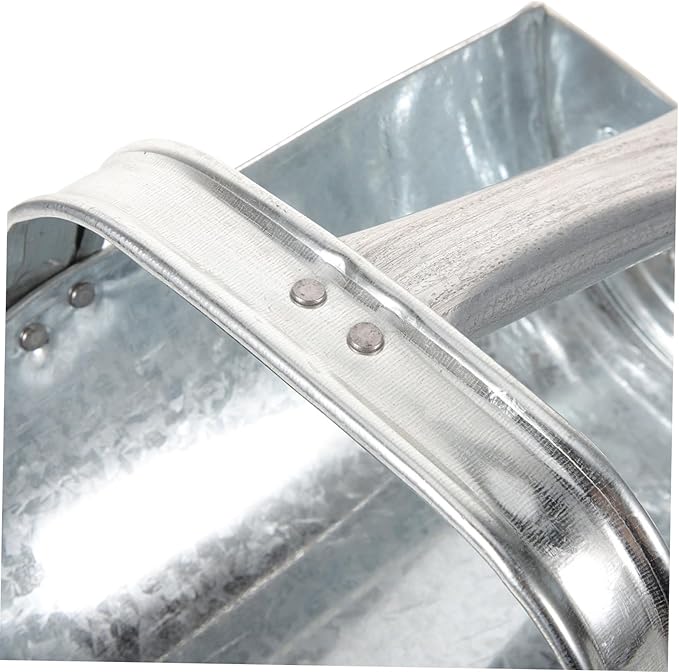 Kisangel Stainless Steel Feed Scoop Large Feeding Shovel for Farm Poultry Food Livestock