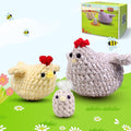Crochet Kit for Beginners,Chicken Crochet Starter Kit with Step-by-Step Video Tutorials,Crochet Animal Kits for Adults,Chicken Crocheting Set Complete Included