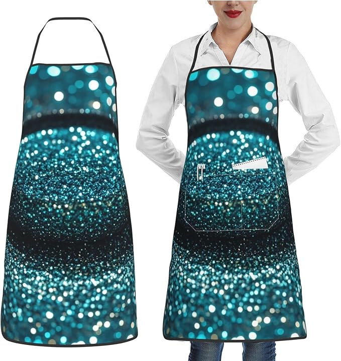 Waterproof Apron Adjustable Bib for Women Men Tractor farm Cooking Aprons Chef Bibs with 2 Pocket