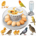 Egg incubators for Hatching Eggs, Automatic Egg Turning 12-24 Poultry Incubator with Temperature Control,Automatic Water Adding,℉ Display,360° View for Hatching Chickens, Duck,Quail,Goose Eggs (M12)