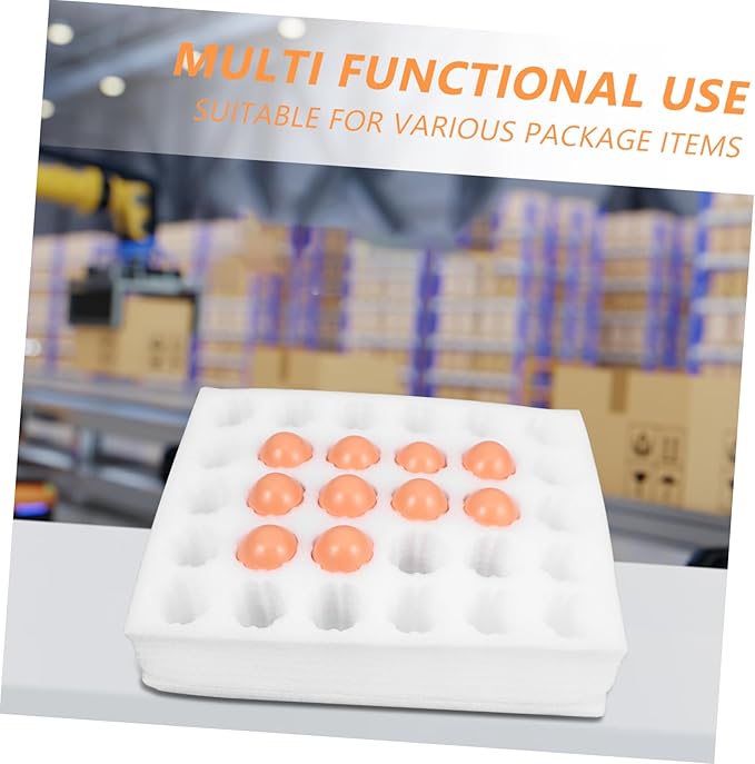 Cabilock 30-Cell Egg Carton for Shipping Sturdy Egg Crate Cushioning Design Reusable Packing Container for Kitchen Storage