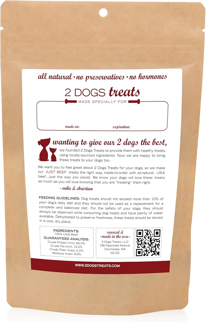 Just Chicken & Beef Jerky | 100% USA-Sourced, Single-Ingredient, Great for Sensitive Stomachs, Human-Grade USDA Chicken & Beef, Allergy-Friendly, High Value for Training, Small Batch