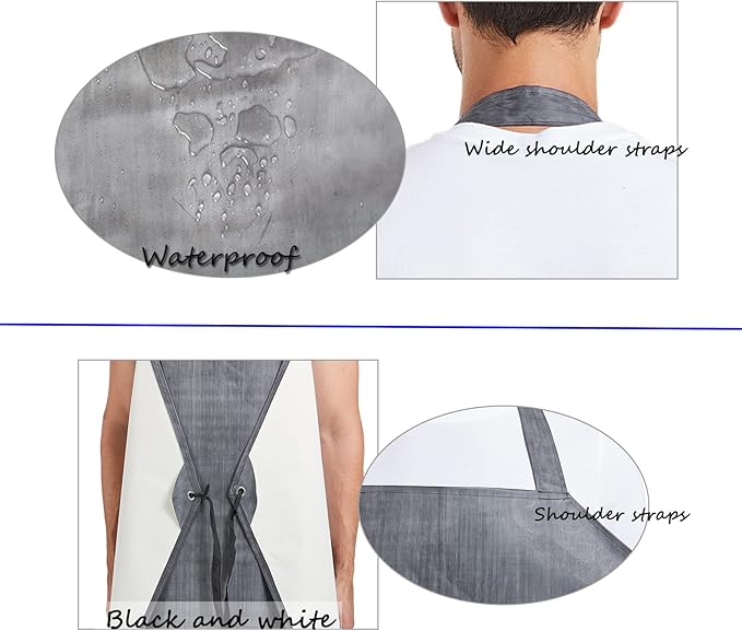 Nanxson Thick Rubber Waterproof Apron，Chemical Resistant，Heavy Duty Apron Adjustable for Dishwashing, Gardening, Butchering