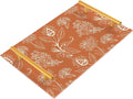 Bathroom Vanity Tray Counter Organizer, Orange Floral Pattern Decorative Tray with Handles Countertop Storage for Bathroom Bedroom Kitchen Home Farmhouse