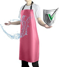 Waterproof Apron with Comfortable Adjustable Bib Rubber Vinyl Dishwasher Heavy Duty Apron for Men Women Dishwashing