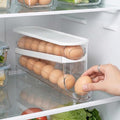 Sylphide Egg Dispenser for Refrigerator, Gravity Fed Egg Dispenser, Egg Holder for Fridge, Food-Grade Auto Rolling Egg Storage Organizer