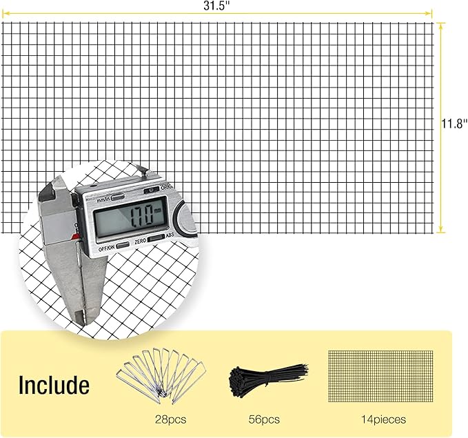 Aivituvin Chicken Wire Mesh Poultry Fence Chicken Coop Bottom Barrier to Keep Your Flock Safe from Predators