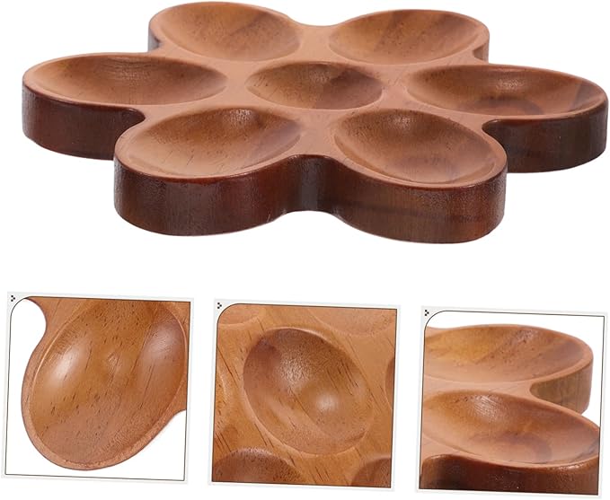 Unomor Rustic Wooden Egg Holder Tray Egg Storage Container for Fridge Home Kitchen Decor