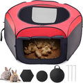 Brooder Box for Chick, Portable Baby Chicken Coop with Double Door and Zippered Cover, Small Animal Playpen Brooding Up to 15 Chicks, Ducklings, Waterproof Breathable Poultry Habitat Supplies