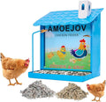 Chicken Grit and Oyster Shell Feeder for Hens,Metal Automatic Chicken Feeder,Chicken coop Accessories, Suitable for Quail, Pigeons, Doves, Chicks, and Adult Chickens